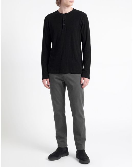Rag & Bone Black T-Shirt Viscose, Elastane for men
