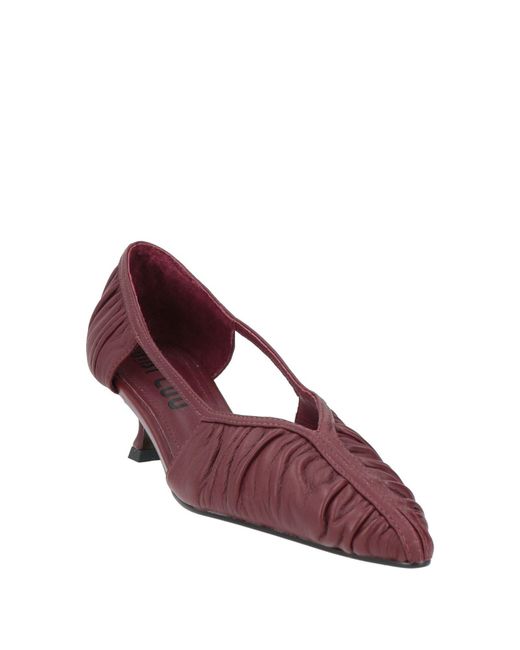 Bibi Lou Purple Pumps Leather