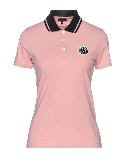 pink armani polo shirt
