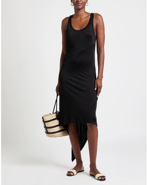 Helmut Lang Black Midi Dress