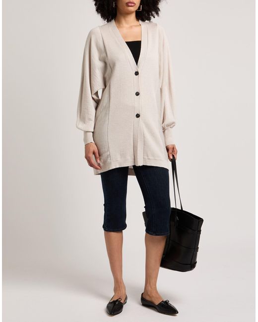 Grifoni Natural Light Cardigan Virgin Wool