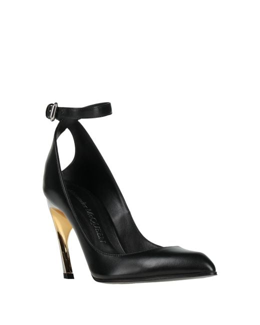 McQueen Black Pumps Leather