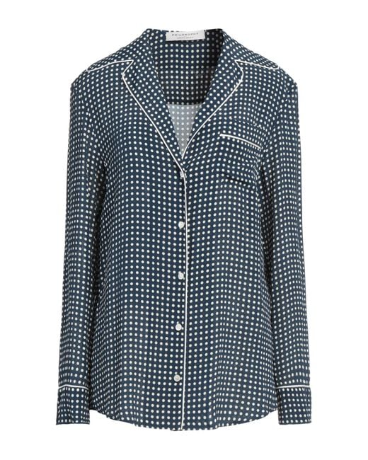 Philosophy Di Lorenzo Serafini Blue Shirt