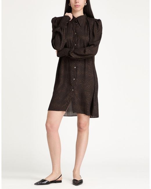 John Richmond Brown Mini Dress Polyester