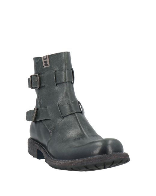 Moma Black Ankle Boots Leather