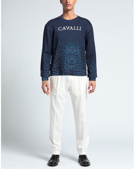 Roberto Cavalli Blue Sweatshirt for men