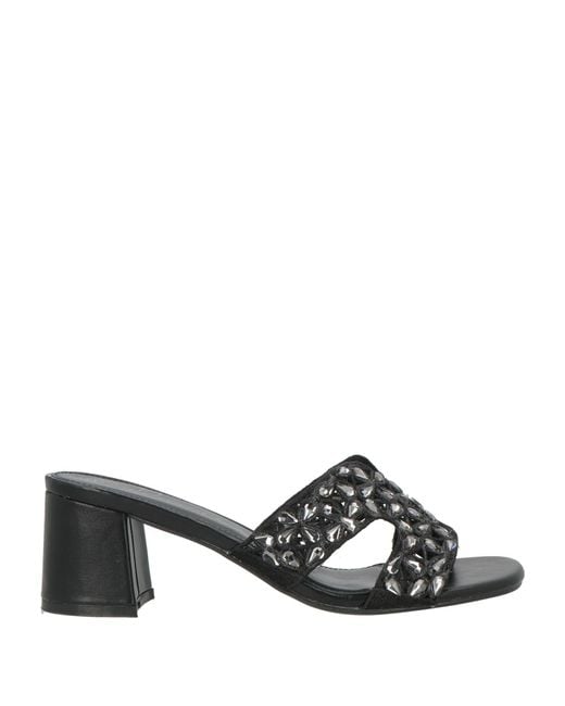 Divine Follie Black Sandals