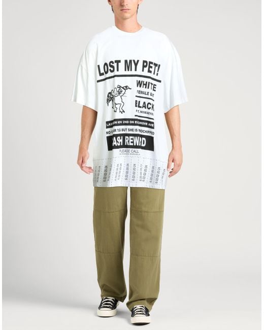 Camiseta MM6 by Maison Martin Margiela de hombre de color White