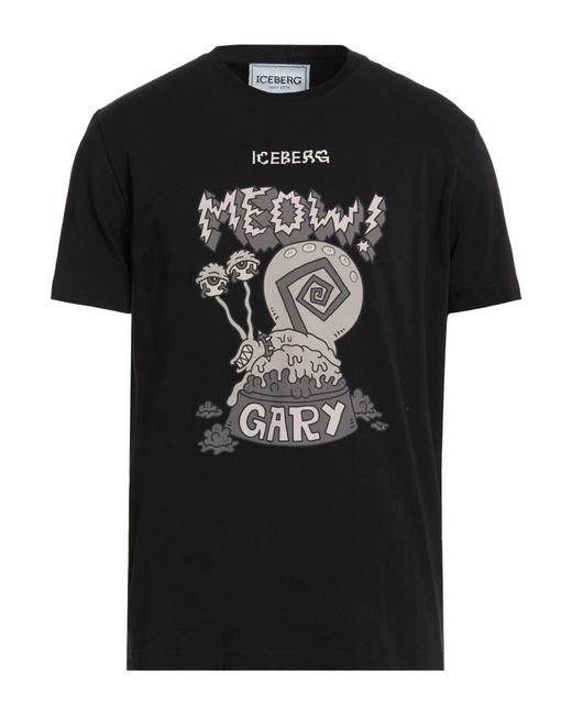 Iceberg Black T-Shirts for men