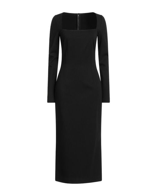 Dolce & Gabbana Black Midi Dress