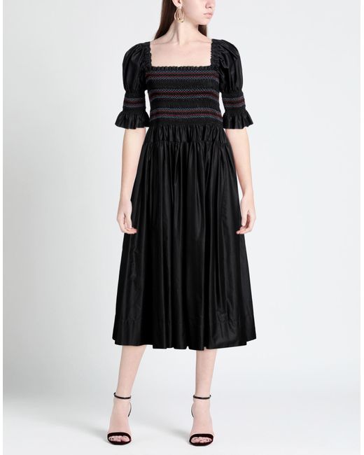 Molly Goddard Black Midi Dress