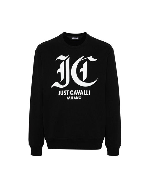 Just Cavalli Sweatshirt in Black für Herren