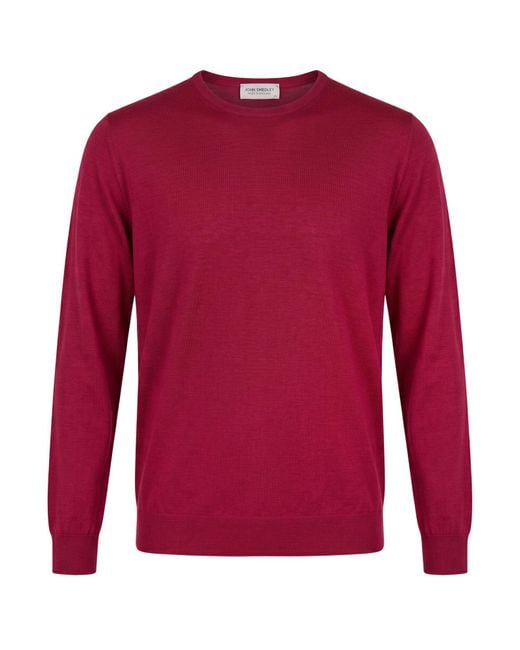 Pullover John Smedley pour homme en coloris Red