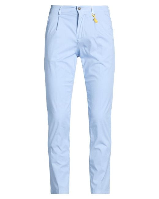 Manuel Ritz Blue Sky Pants Cotton, Elastane for men