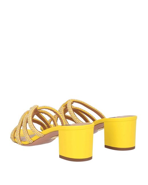 aquazzura yellow butterfly heels