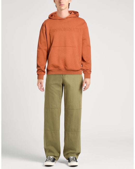 hinnominate Orange Sweatshirt Cotton, Elastane for men