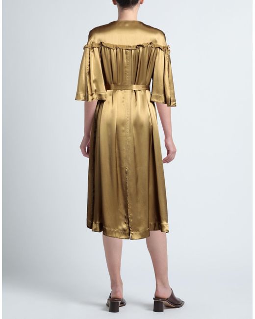 Golden Goose Deluxe Brand Natural Midi Dress