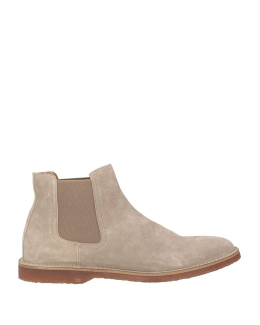 Officine Creative Brown Ankle Boots Leather for men