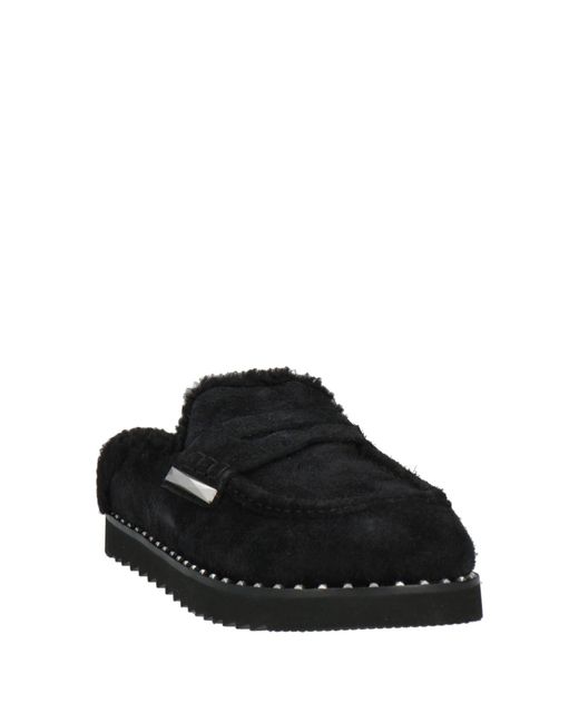 Ash Black Mules & Clogs Leather