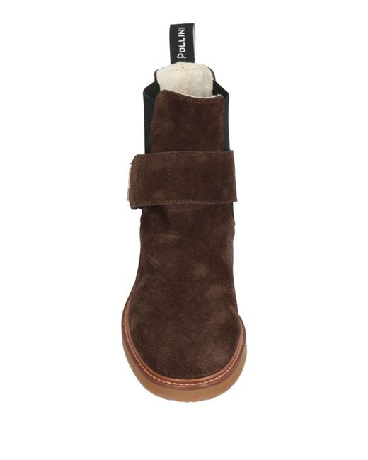 Pollini Brown Ankle Boots