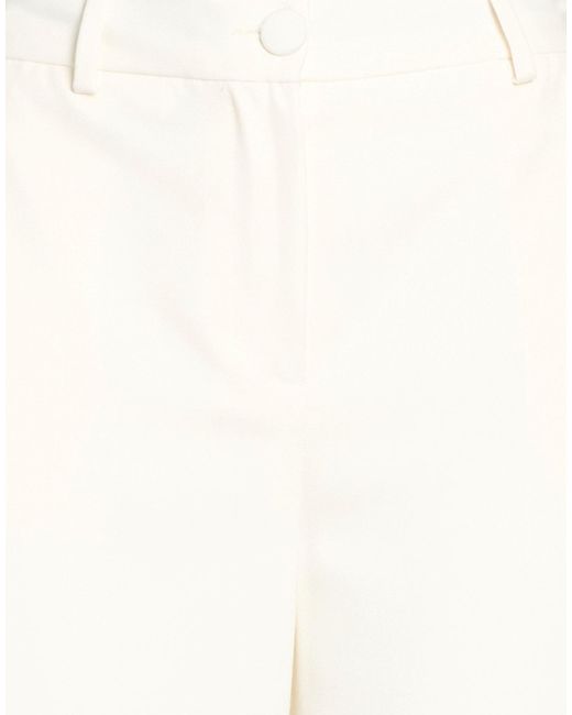 Kocca White Pants Polyester, Viscose, Elastane