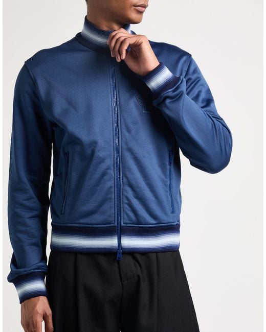 Etro Blue Sweatshirt Polyester, Cotton for men