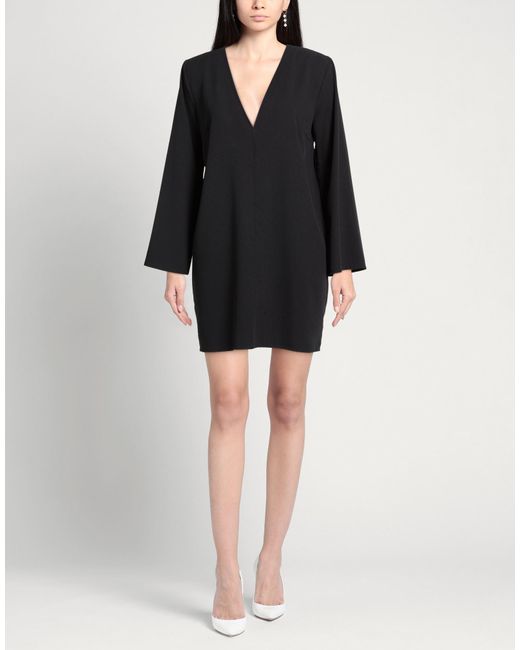 Soallure Black Mini Dress Polyester, Elastane