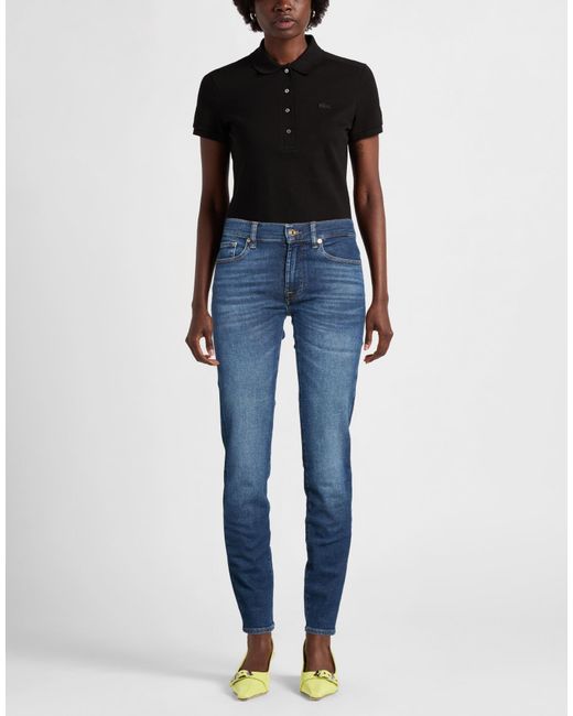 7 For All Mankind Blue Jeans Cotton, Modal, Elastomultiester, Elastane