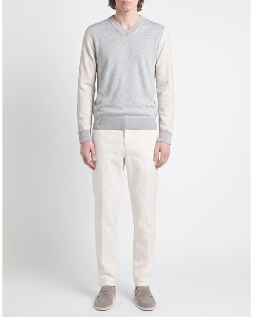 Eleventy Gray Light Sweater Cashmere for men