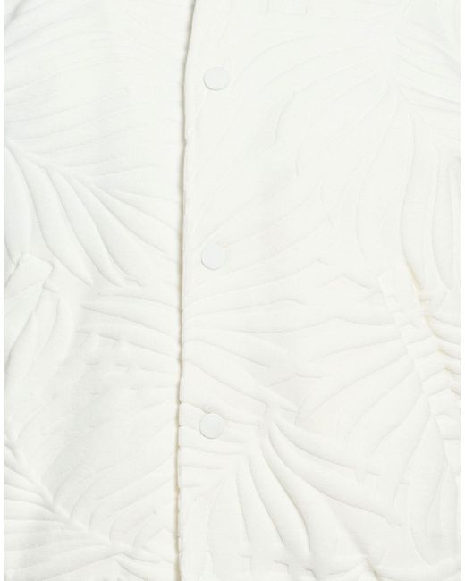 Dondup White Jacket Polyamide, Elastane for men
