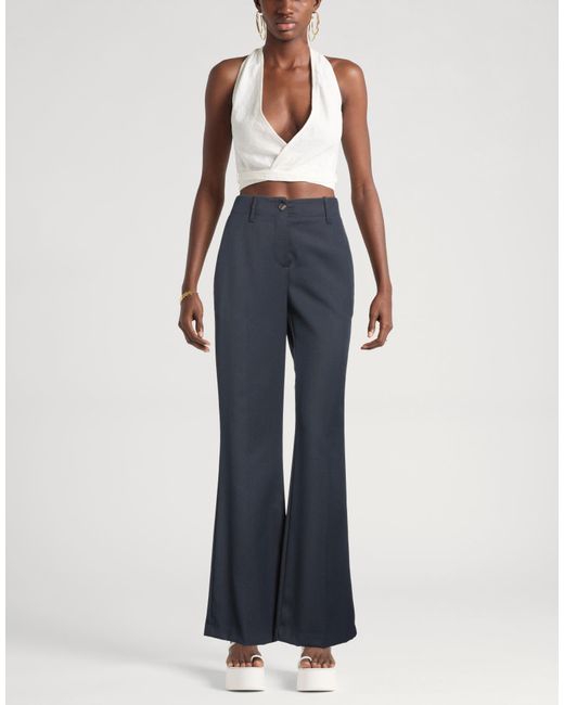 Ballantyne Blue Pants Polyester, Virgin Wool