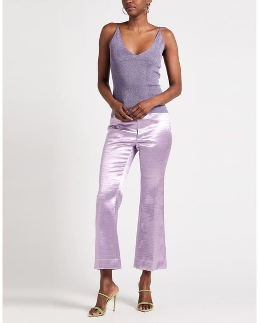 Lanvin Purple Lilac Top Metallic Polyester, Polyamide
