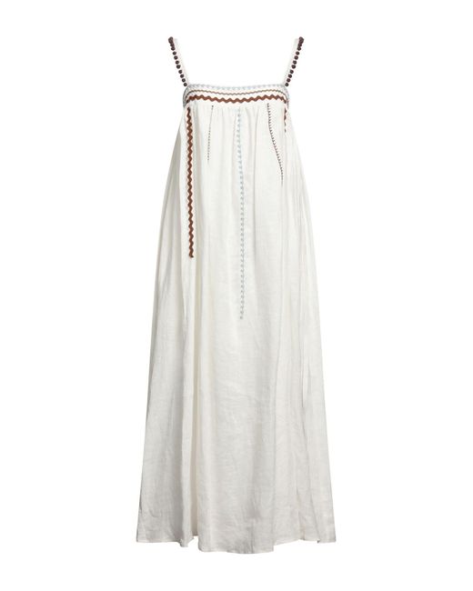 Manila Grace White Long Dress