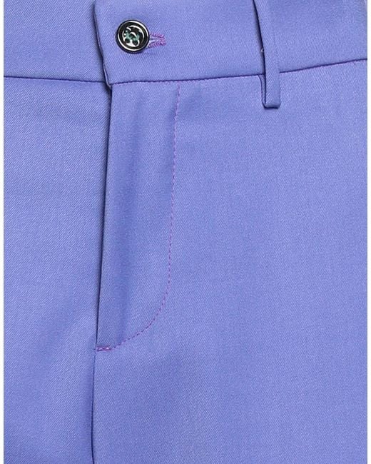 Berwich Blue Pants Polyester, Viscose, Elastane