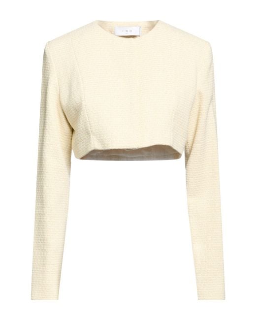 IRO Natural Cream Jacket Cotton, Polyester, Polyamide, Metal Fiber