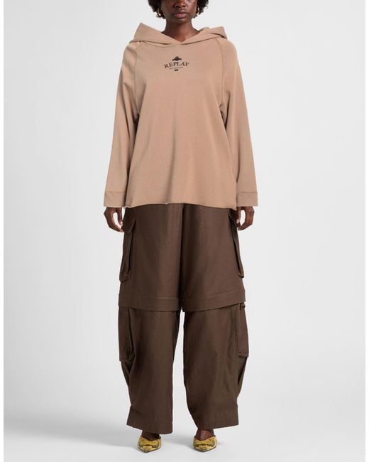 Sudadera Replay de color Natural