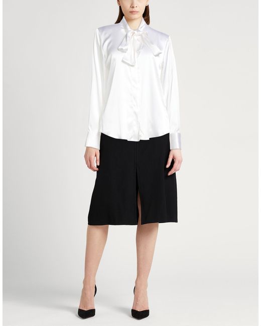 Xacus White Shirt Silk, Elastane