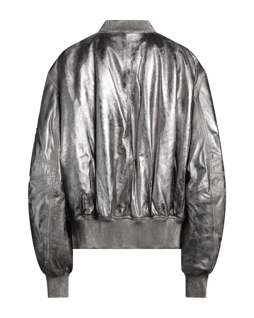 The Attico Gray Jacket Lambskin