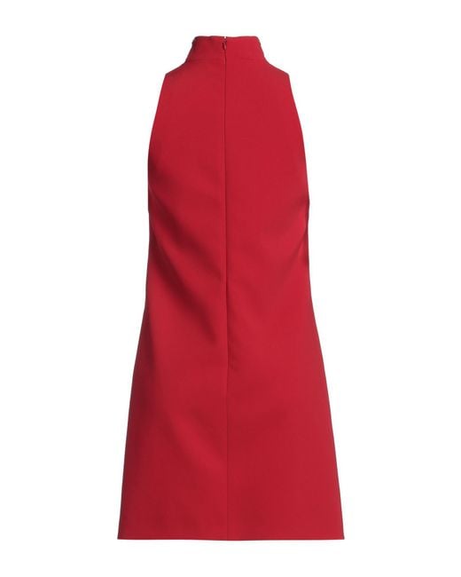 Moschino Red Couture Mini Dress Polyester, Polyurethane, Metal, Glass