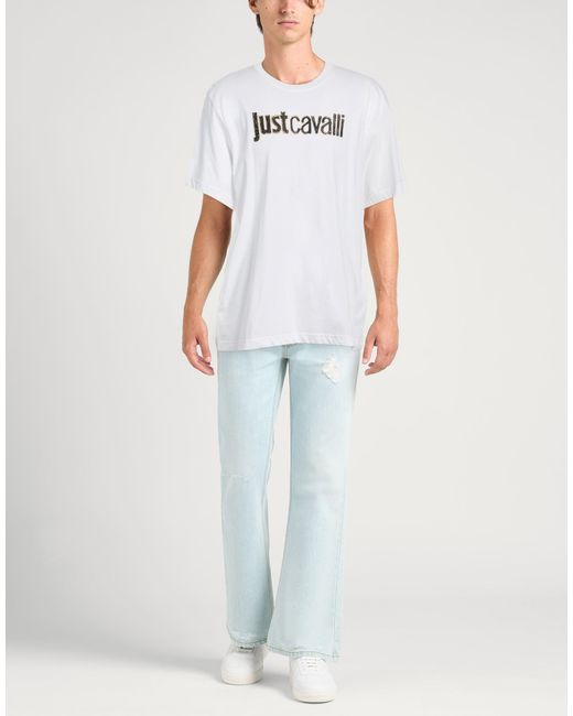 Just Cavalli White T-Shirt Cotton for men
