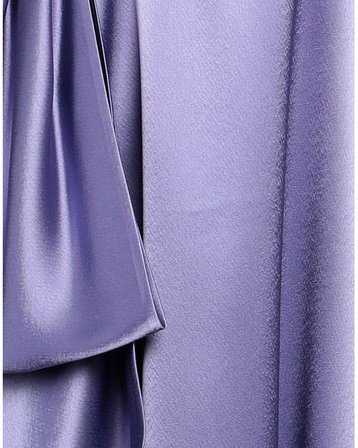 Talbot Runhof Purple Midi Dress