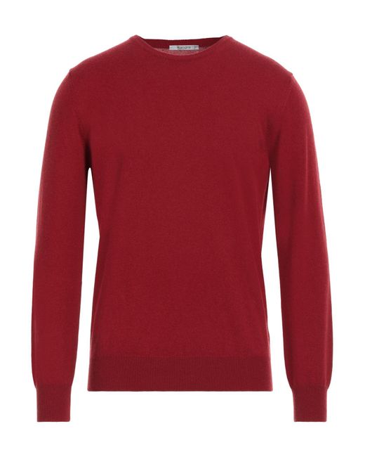 Kangra Red Sweater Wool, Silk, Cashmere for men