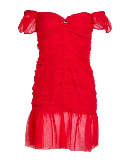 Vestito Corto di Blugirl Blumarine in Red
