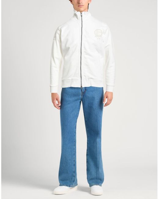 La Martina White Sweatshirt Cotton for men