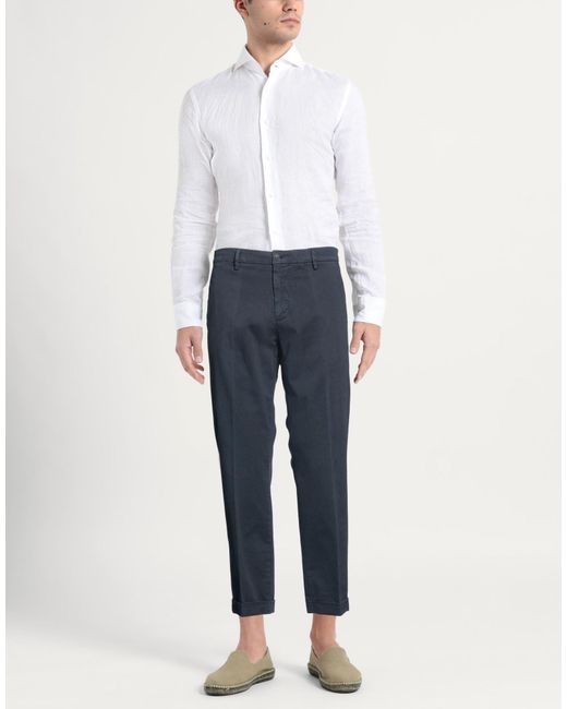Liu Jo Blue Pants Cotton, Elastane for men