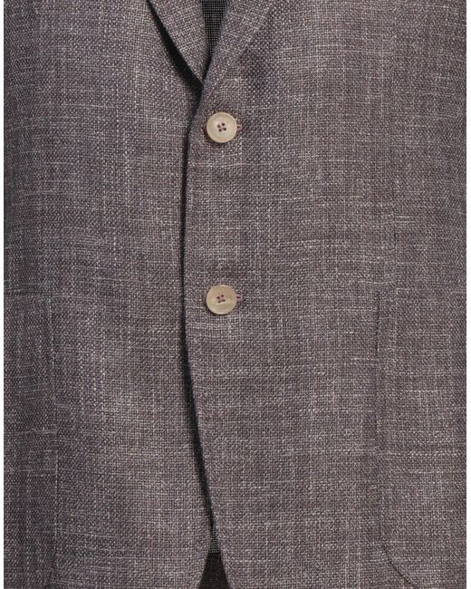 Isaia Purple Blazer for men