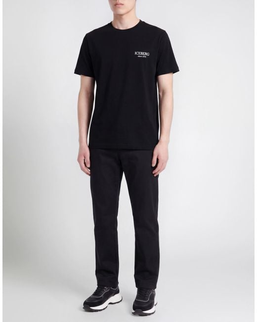 Iceberg Black T-Shirts for men