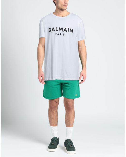 Balmain White T-shirt for men