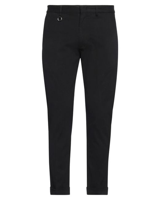GOLDEN CRAFT 1957 Black Pants Cotton, Elastane for men