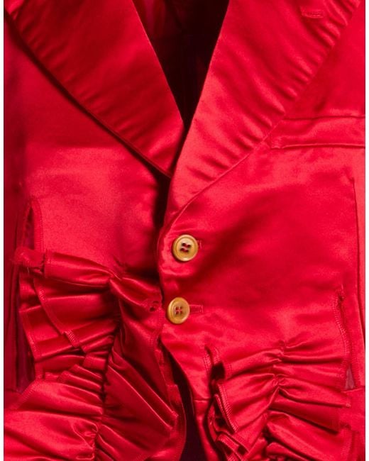 Comme des Garçons Red Blazer Polyester